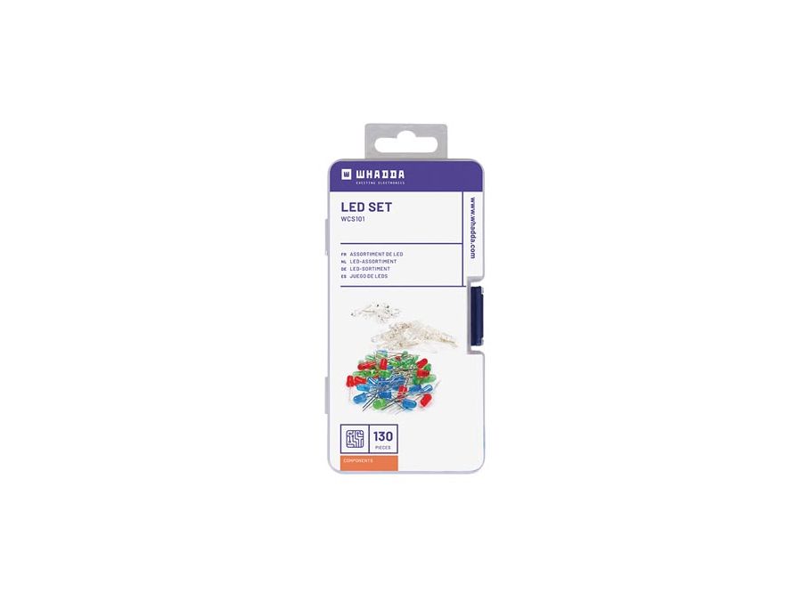 LED lysdiode sortiment (130 stk.)