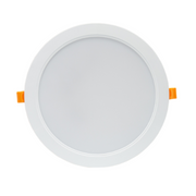 Spectrum 12W LED indbygningspanel - Ø12 cm hul, Ø14,5 cm mål, IP54 udendørs - 230V, 1500lm, RA80