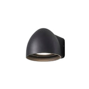 Væglampe BIRK udendørs, antracit grå, downlight