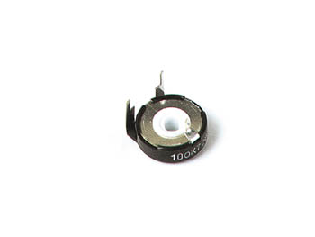 Vandret trimmepotmeter - 2,2 Mohm, 15mm, spindel (PT15NV)