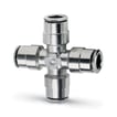 Push in fitting-equal tube  cross connector-8mm tube 6600 8  SUPER-RAPID FITTING