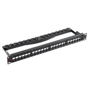 Simply45 Patchpanel Rack 24 Port Unloaded Skærmet 1U