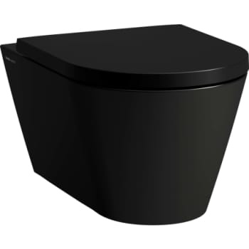 Kartell Laufen væghængt toilet, Rimless, mat sort