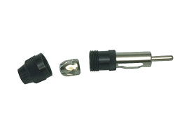 COAX bilantennestik - Han, Sort plast