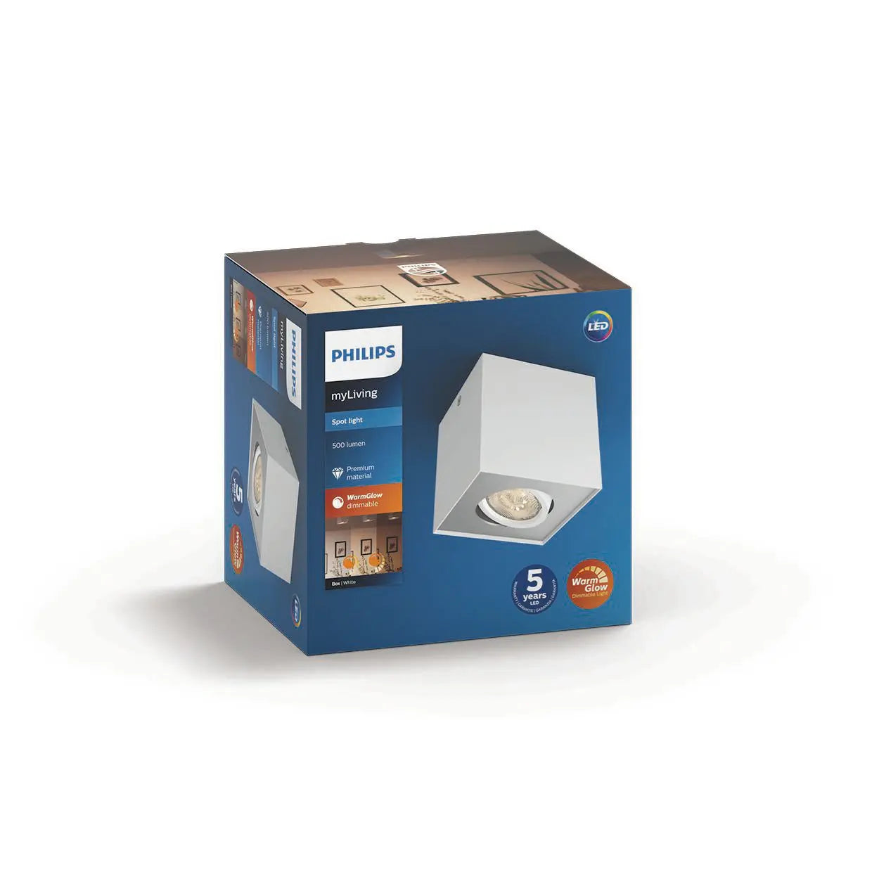 BOX single spot white 1x4.5W SELV WGD