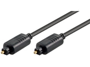 Optisk kabel - 2 x TOSLINK han, Ø5mm (0,5m)