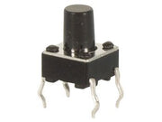 TACT mikrotrykkontakt - 6x6mm, H=9,5mm OFF-(ON)