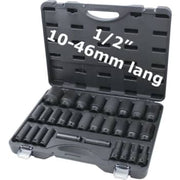 BaTo krafttopsæt 1/2"  10 - 46 mm, lang, 6kt. 29 dele