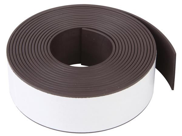 Magnetbånd - Enkeltsidet selvklæbende, 25x1,5mm (3m)