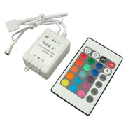 RGB kontroller med fjernbetjening - 12V, infrarød, 60W