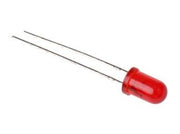 5mm 5V LED - RØD diffus (30mcd 30°)