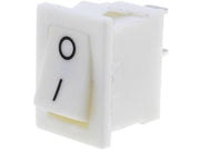 Vippekontakt - 1P OFF-ON, 250V/3A, Hvid (19,2x13mm)