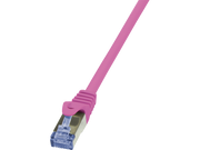 S/FTP netværkskabel - CAT6a PIMF halogenfri, Pink (0,25m)