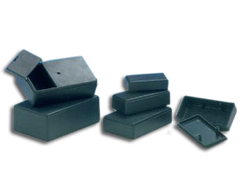 TEKO "sæbe" ABS kabinet - Sort (58x35x16mm)
