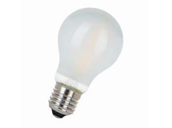 A60 LED pære - 240V 8W opal, Dæmpbar, E27 (2700K)