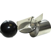 HF 110 mm rustfrit tilbageløbsstop til PVC/beton