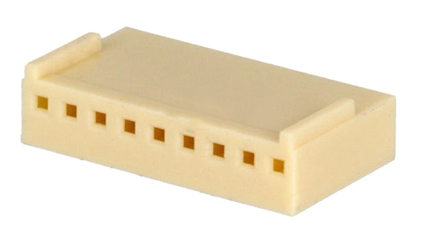 Ledning-til-print stikhus - NS25, 9pol (1x9) hun 2,54mm