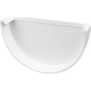 Plastmo endebund, 10" hvid