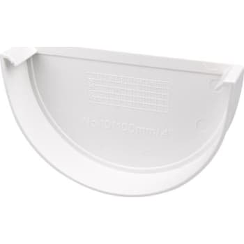 Plastmo endebund, 10" hvid