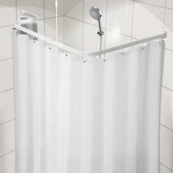 Forhæng Unicolor Miljø b:120 x h:200cm Hvid 8kovser Uden bly/PVC