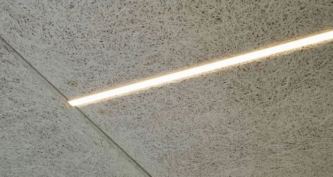 LED lysskinne 27W 90 cm 4000K til Troldtekt og akustikloft, 24V