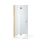 Folding doors 1/2 Simona Left side, gold profiles 80x200cm