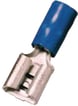 Isoleret spademuffe blå 6,3x0,8  1,5-2,5mm2