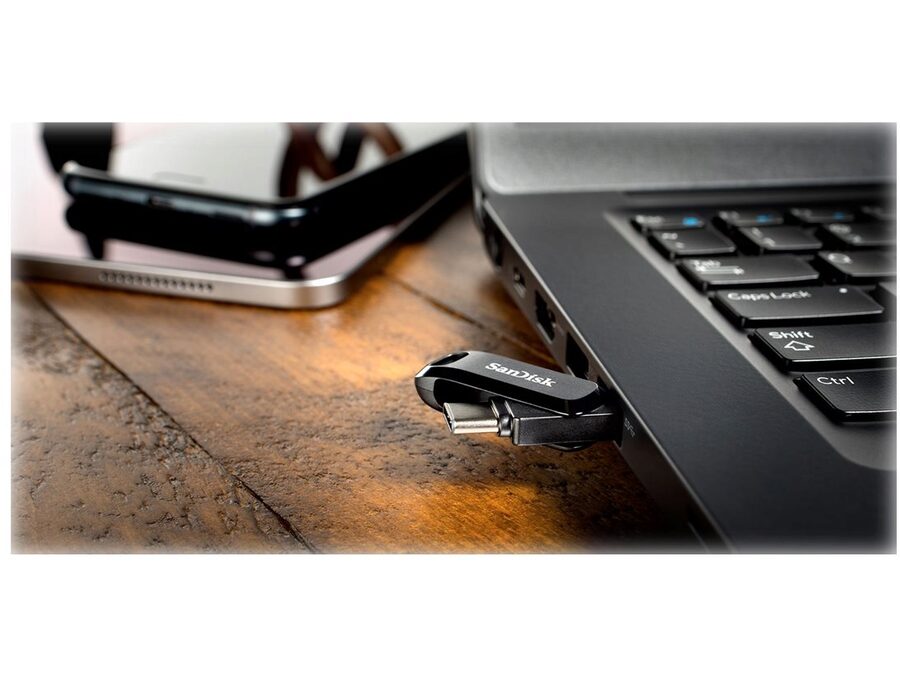 Ultra Dual Drive Go 128GB USB 3.1 Gen 1 USB-C, Sort