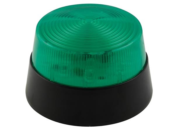 LED blinklys - 12Vdc, Ø77mm, IP20, Grøn