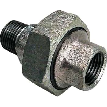 1/2" Galvaniseret union muffe/nippel