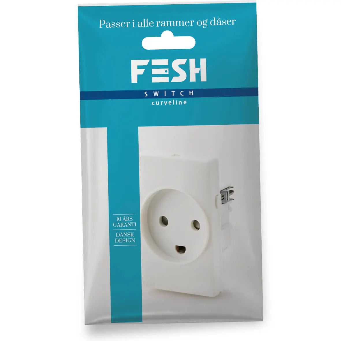 FESH SWITCH Curveline Stikudtag 1,5 m/j - Hvid