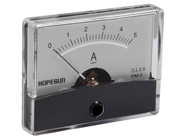 Analog strøm-panelmeter - 5A DC (60x47mm)
