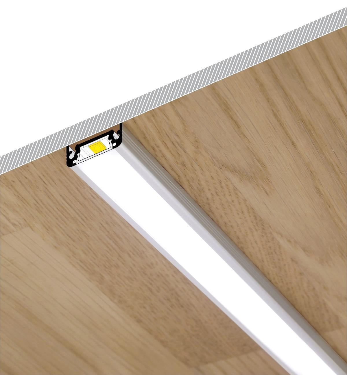 DIOFLEX Alu profil SURFACE10 BC/UX 1m 20x8mm