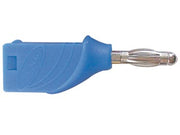 Bananstik - 4mm, Blå (stabelbar), 36A