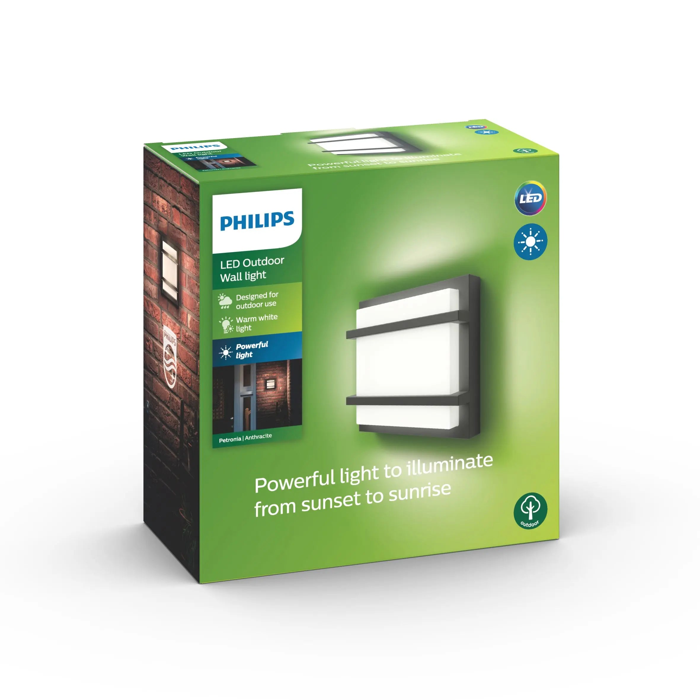 Petronia wall lantern anthracite 1x12W