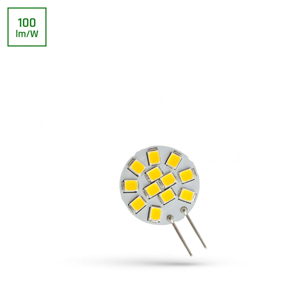 Spectrum LED 1,2W G4 - 12V, Varm Hvid, 120lm, RA80 - Energibesparende og holdbar LED-pære til 12V installationer