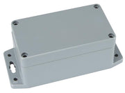 Plastkabinet m. flanger - Mørkegrå, IP65 (115x65x55mm)