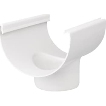 Plastmo tudstykke, 10", Ø75mm, hvid