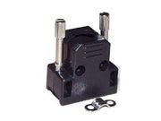 Hus for D-SUB - 37pol (og 62pol HD), Sort plast