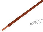 Monteringsledning - 4mm² trådet, Brun (metervare)