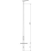 Konisk Mast LPH 4,0M for nedgravning og topmontage, Ø60
