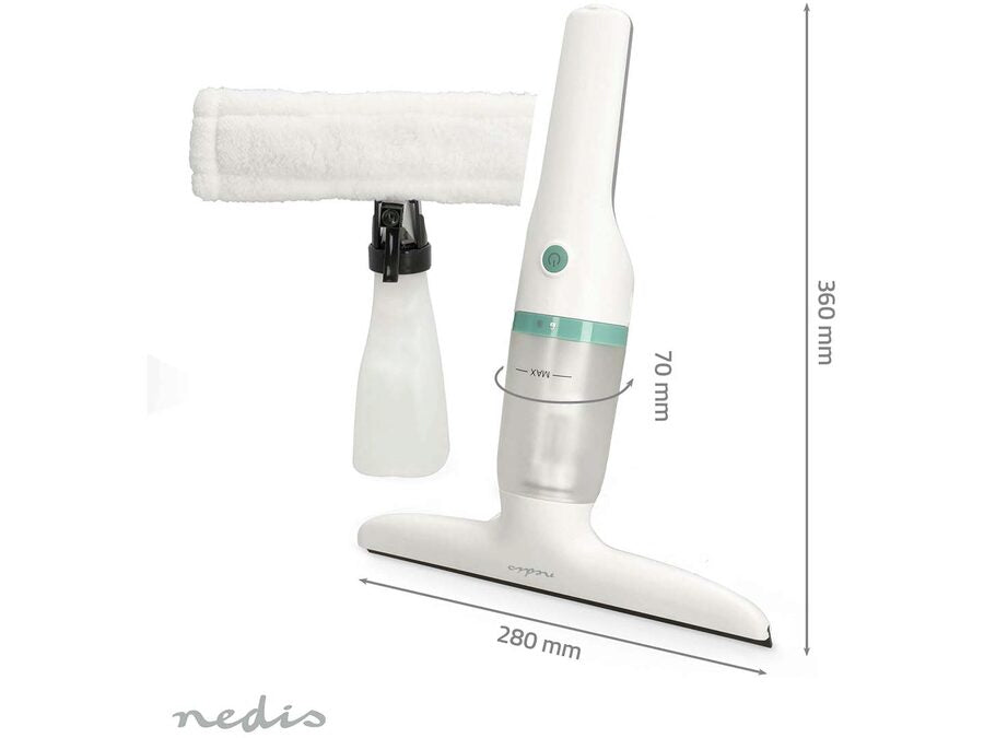 Trådløs vinduesstøvsuger/vasker - 12W, 1200 Pa