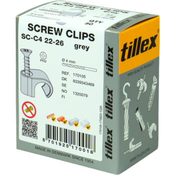 Skrue Clips SC-C4 22-26 PH2 grå (50)