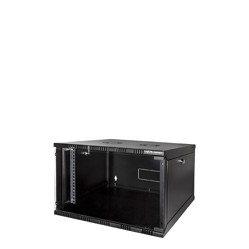19" væg-rackskab - 6U B540xD400mm, Sort
