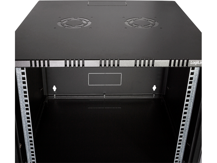 19" væg-rackskab - 15U B540xD550mm, Sort