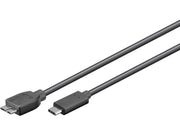 USB 3.0 SuperSpeed kabel - C han til Micro B han, Sort (1m)