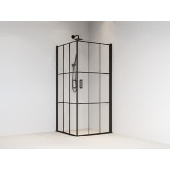 Brasta Viktorija Cube sort svingdør 2 stk. 90x90x200 cm
