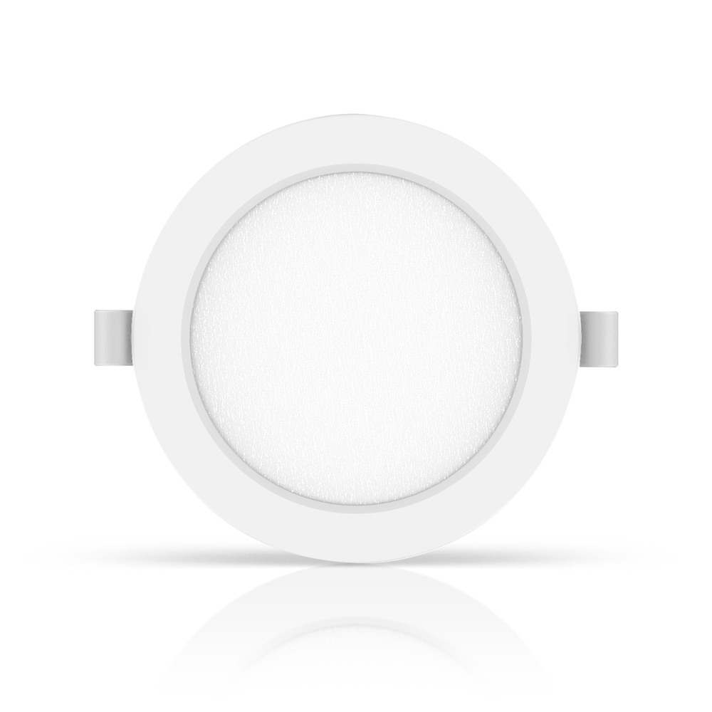 LED E6 Baggrundsbelyst Indbygningsspot, 18W, 4000K, Ø190-200mm Udskæring, Rund, Plan Montering