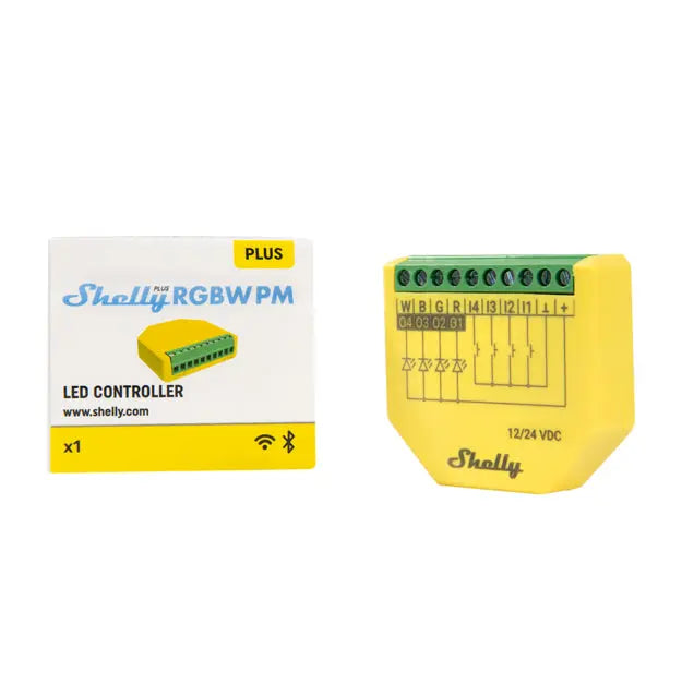 Shelly Plus RGBW PM - WiFI 12/24V styring
