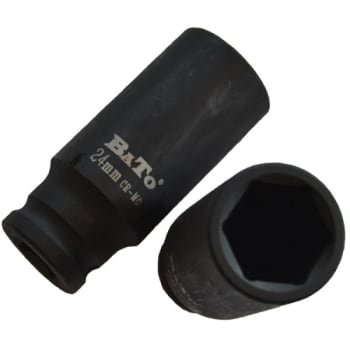 BaTo krafttop 1/2" x 10 mm, 78 mm lang, 6kt.